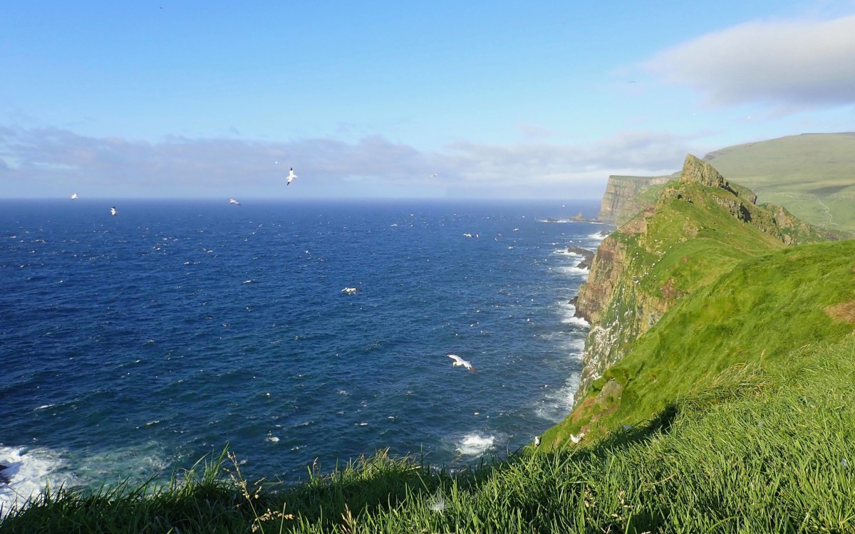 Mykines, pointe occidentale des Îles Faroë (Photo prise par Anne Ausems)